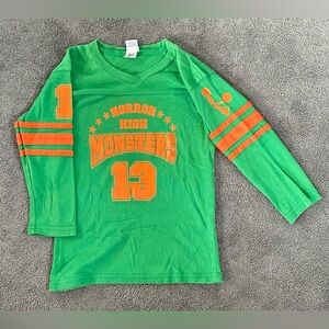 Horror High Monsters Goth Varsity Preppy Cheerleader Shirt Y2K Hot Topic Punk